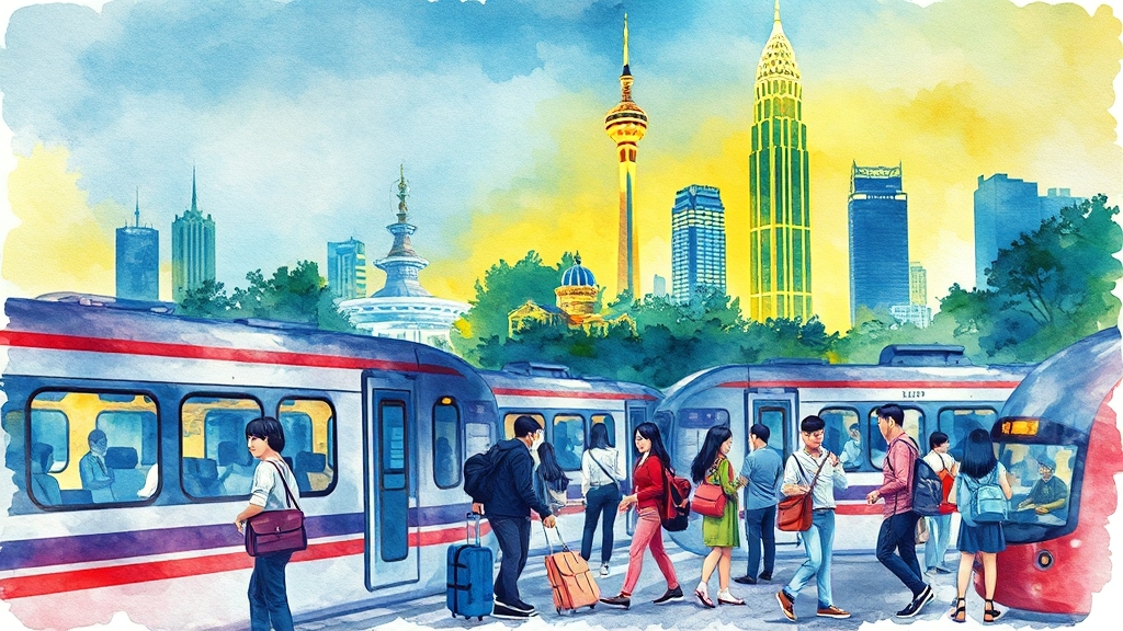 쿠알라룸푸르 여행 정보 (watercolor 스타일)