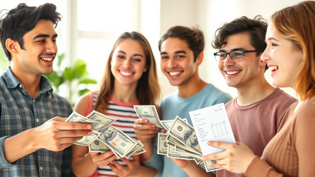 지원금 지급 방식 (realistic 스타일)