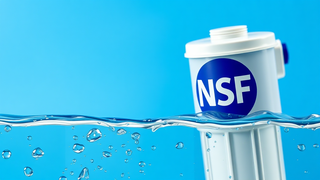 NSF 인증, 무엇을 의미할까요? (realistic 스타일)