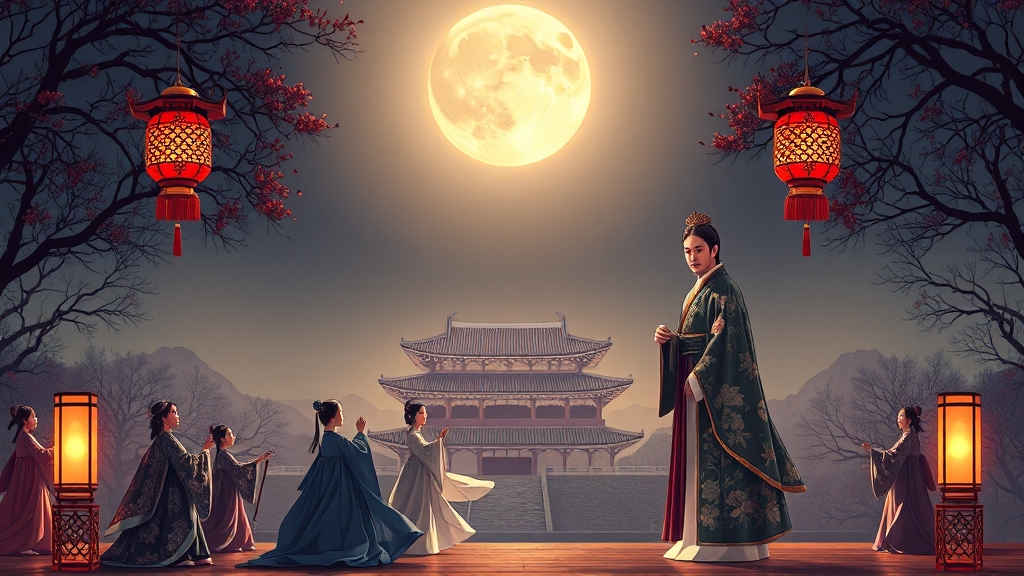 전통예술공연, 눈과 귀가 즐거워요! (illustration 스타일)