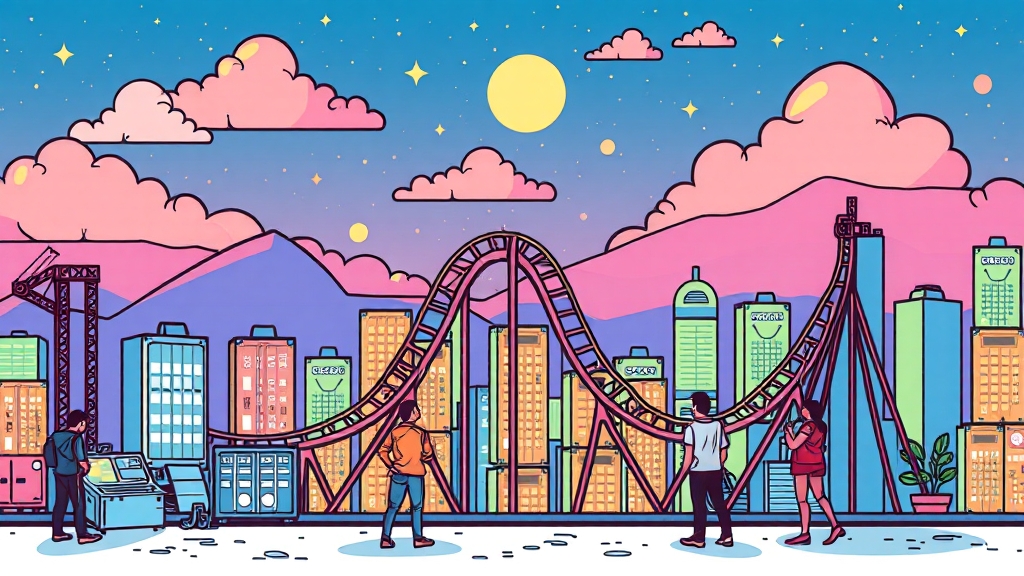 주가 흐름 분석 (cartoon 스타일)