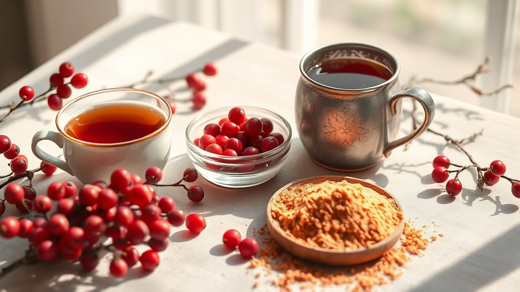 마가목 열매 먹는 법 (watercolor 스타일)