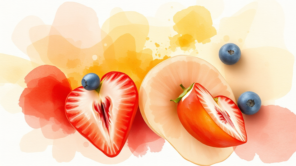 과일 섭취 시 주의사항 및 추가 팁 (watercolor 스타일)