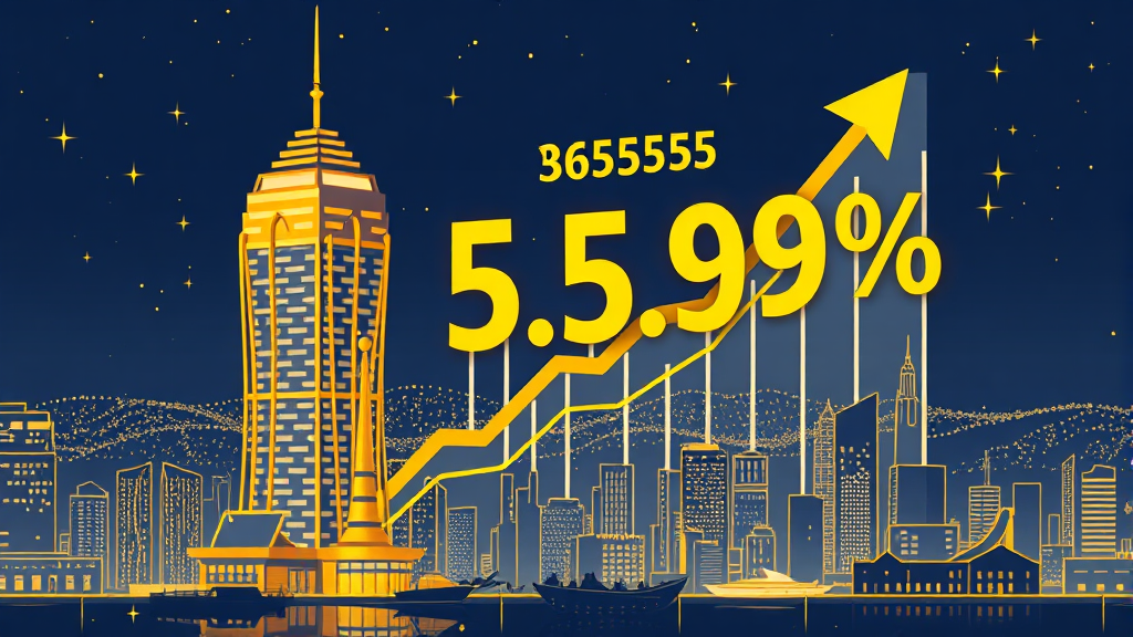 임대수익률 최고치 현황 (illustration 스타일)