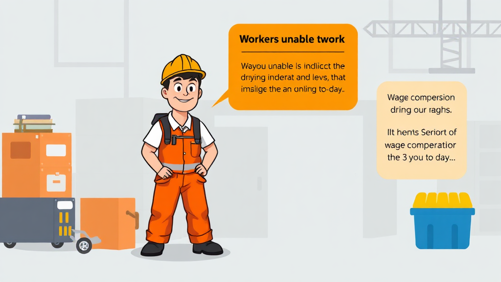 휴업급여 지급 대상 및 자격 요건 (cartoon 스타일)