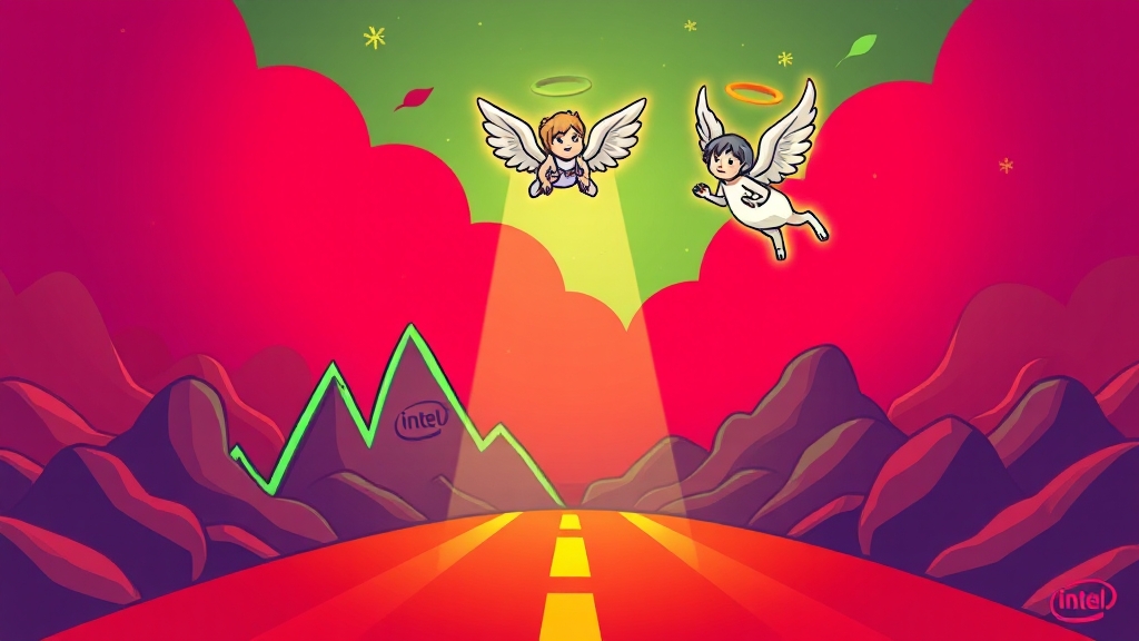 전문가들은 인텔 주가 어떻게 볼까? (cartoon 스타일)