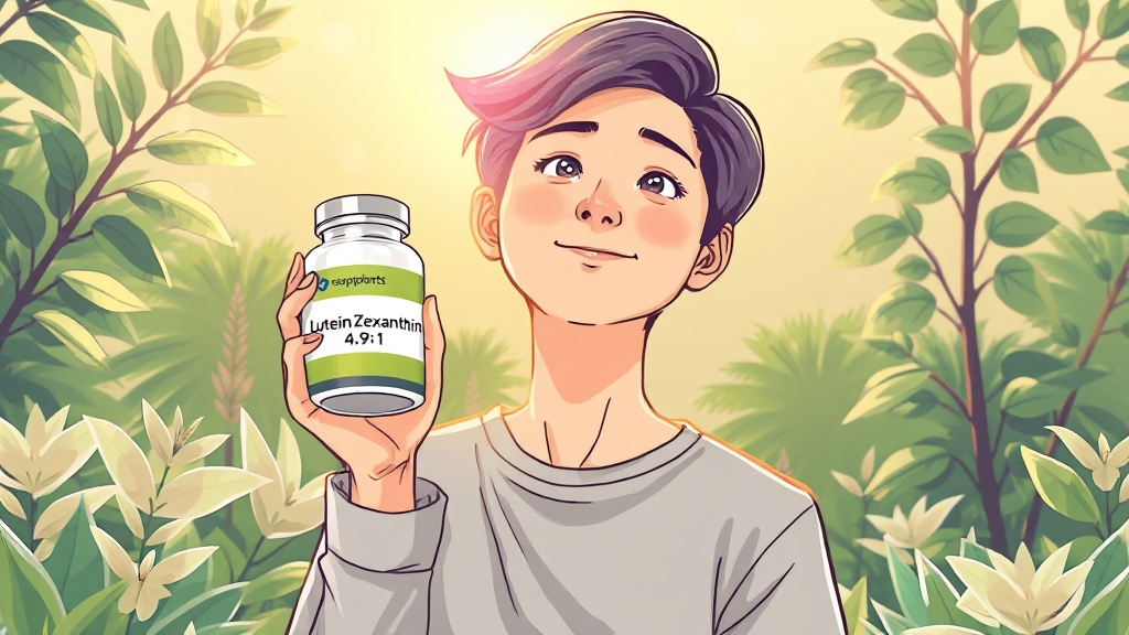 눈 영양제 섭취 방법 & 주의사항 (illustration 스타일)