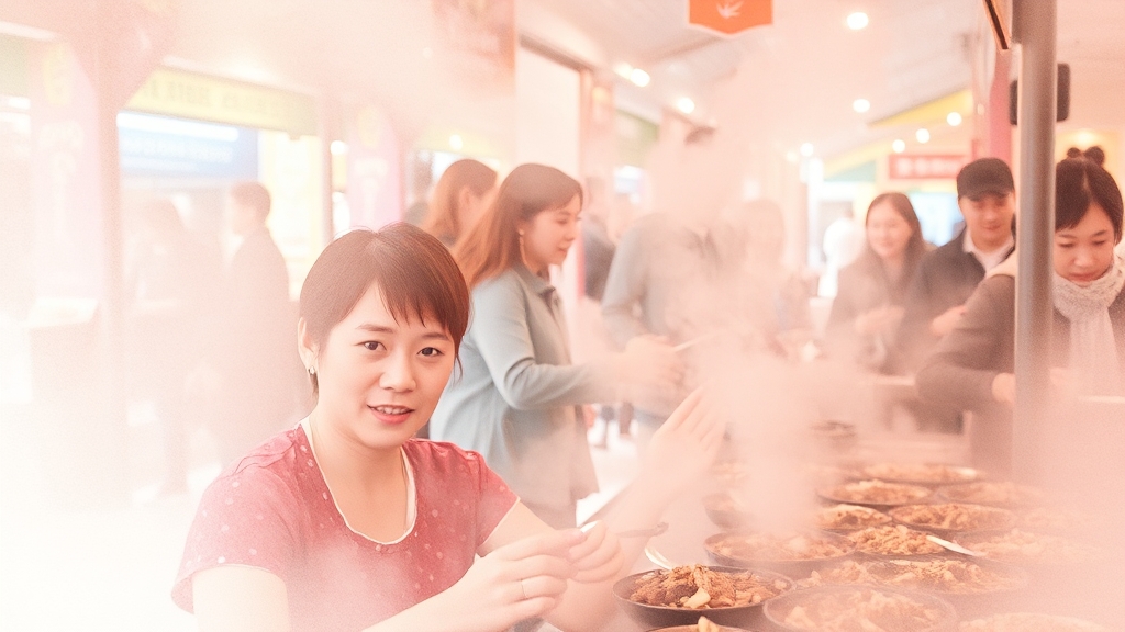 먹거리와 즐길 거리 (watercolor 스타일)