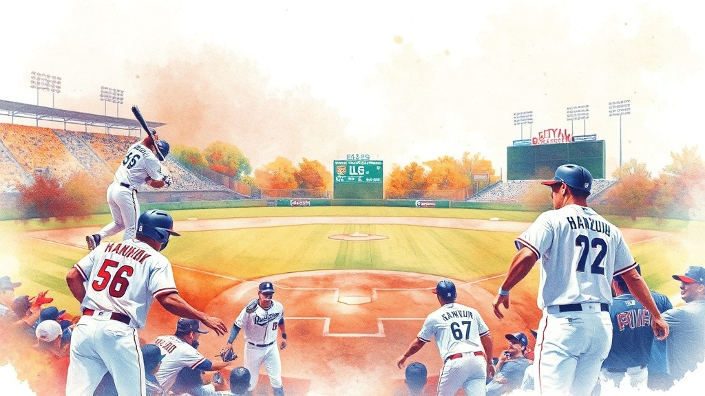 2025 플레이오프, 누가 웃을까? (watercolor 스타일)