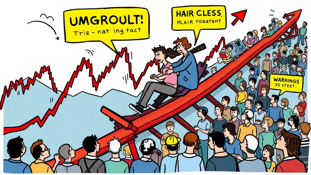 주가 변동, 왜 롤러코스터? (cartoon 스타일)