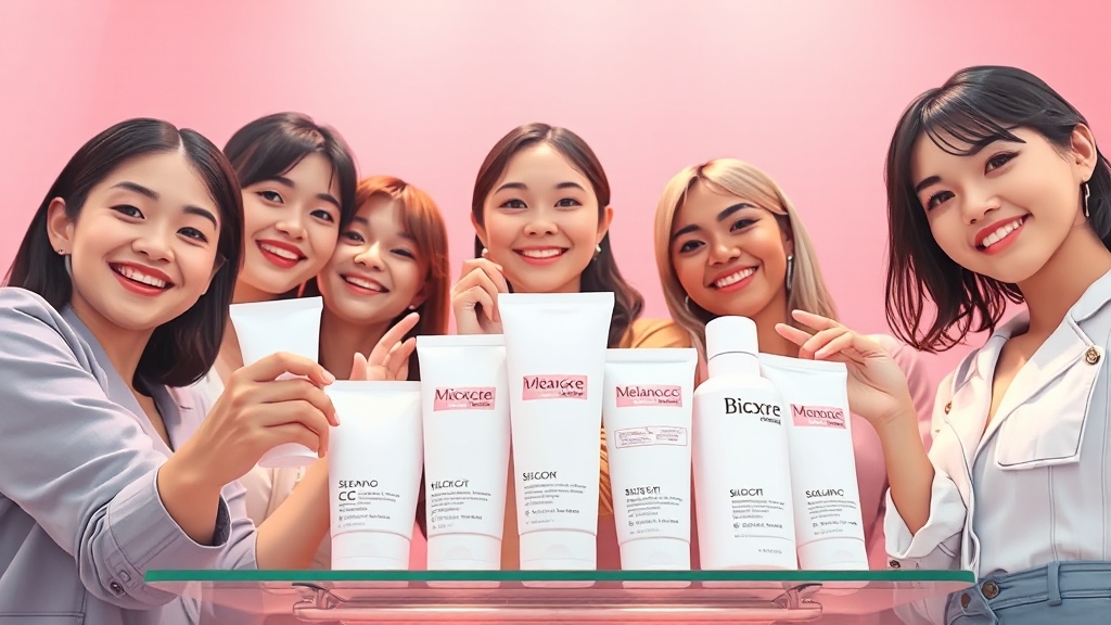 뷰티 필수템: 돈키호테 화장품 & 미용 제품 (illustration 스타일)