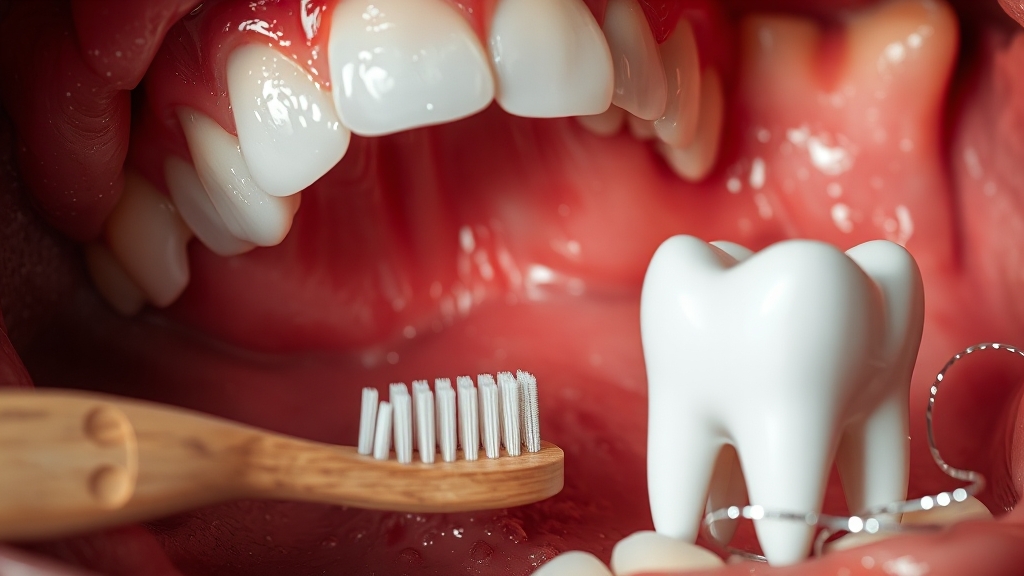 잇몸 부음, 왜 생기는 걸까요? (realistic 스타일)