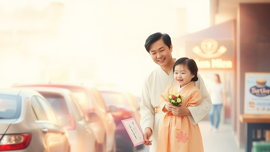 주차 & 편의 시설 완벽 가이드 (watercolor 스타일)