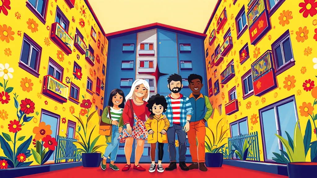 분양형 복지주택 장단점 (popart 스타일)