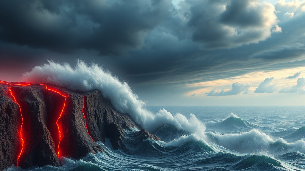 지진 발생 원인 분석 (realistic 스타일)