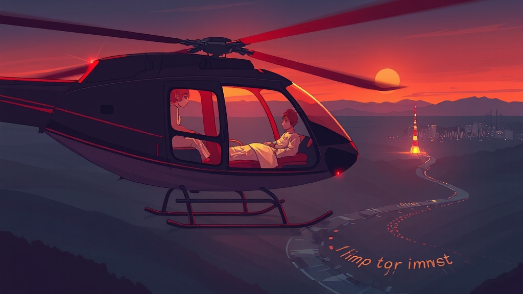 중증외상센터의 중요성: 골든아워 (cartoon 스타일)