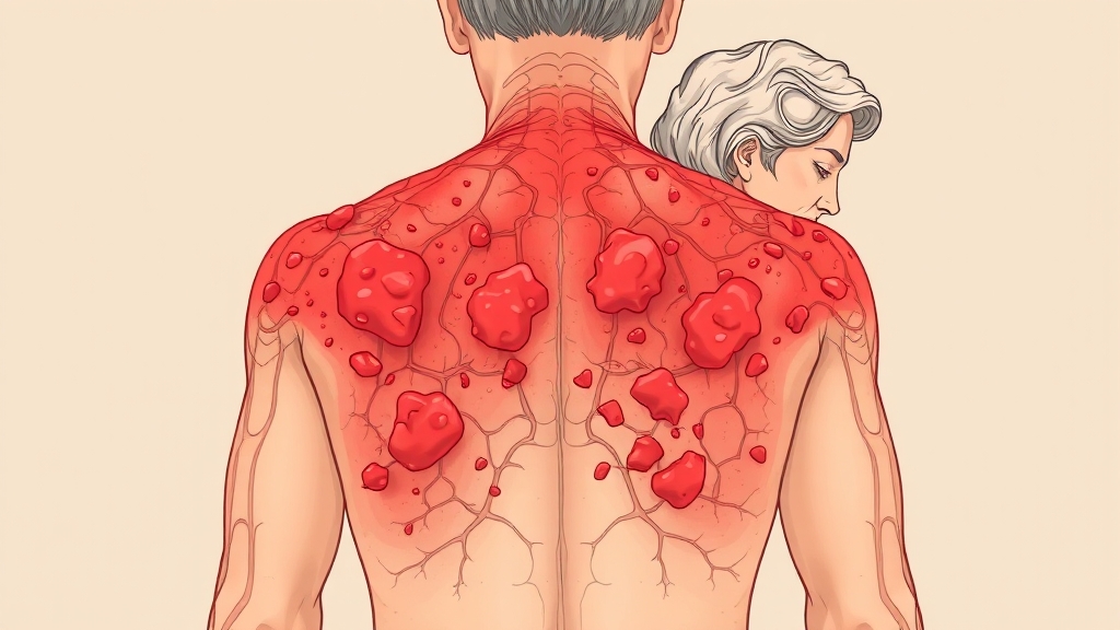 대상포진, 왜 생길까요? (illustration 스타일)