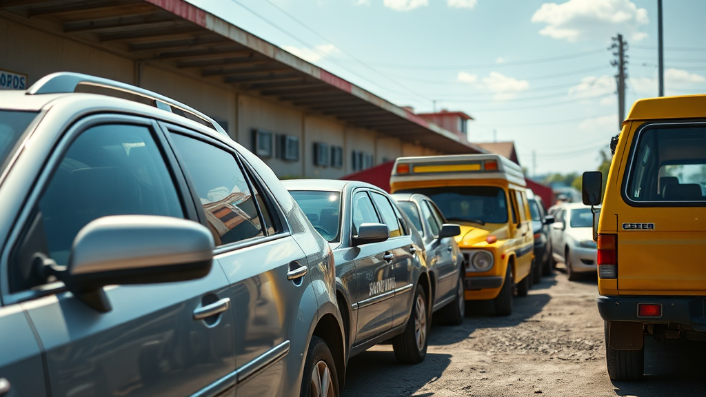 차량 압류, 왜 발생할까요? (realistic 스타일)