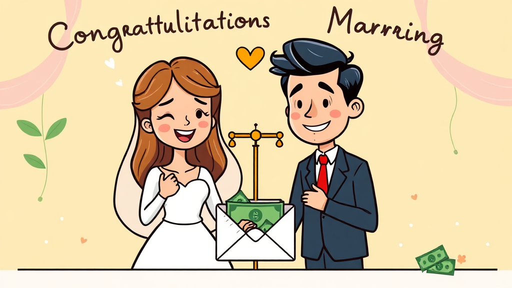 축의금 금액 기준: 합리적인 액수 결정 (cartoon 스타일)