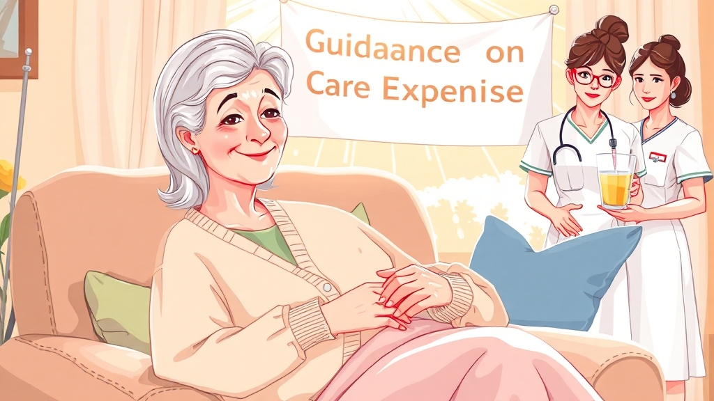 간병 지원 정책 및 서비스 활용 (cartoon 스타일)