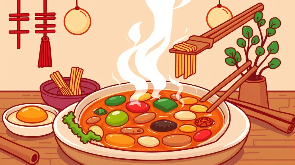 설 명절 음식, 건강하게 즐기는 팁 (cartoon 스타일)