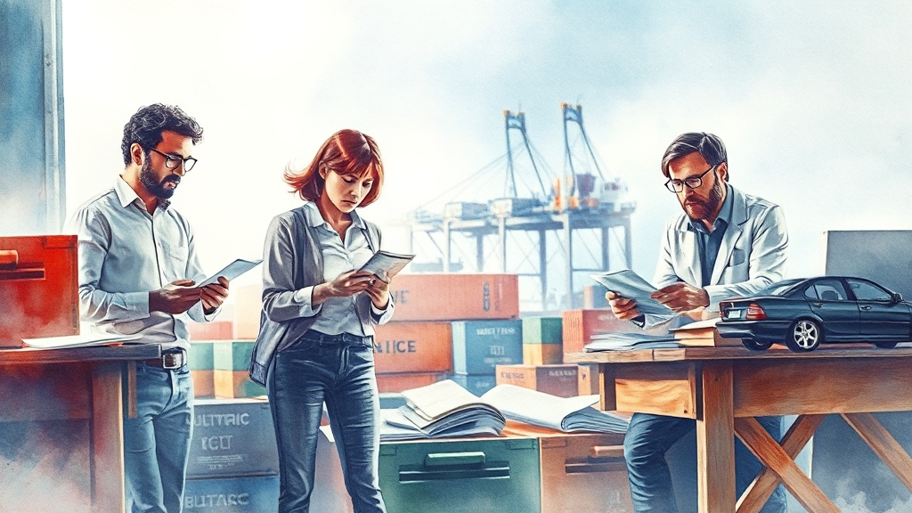 배편 승선 시 추가 비용 확인 (watercolor 스타일)