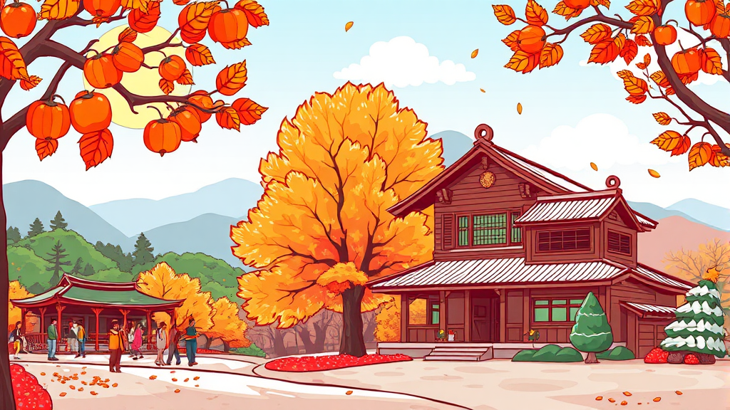 주변 관광지 추천 (cartoon 스타일)