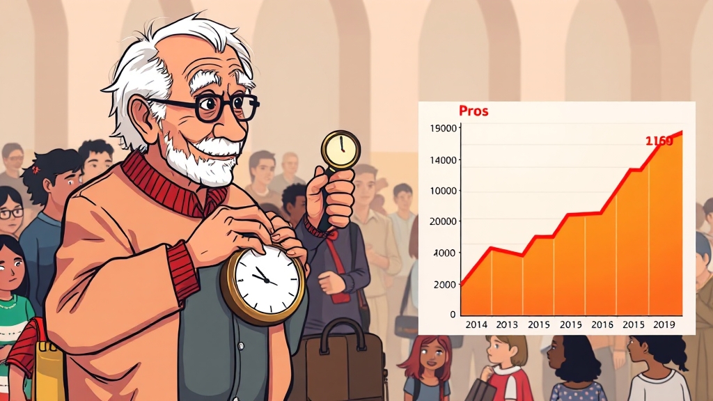 정년 연장, 어떤 방식으로? (cartoon 스타일)