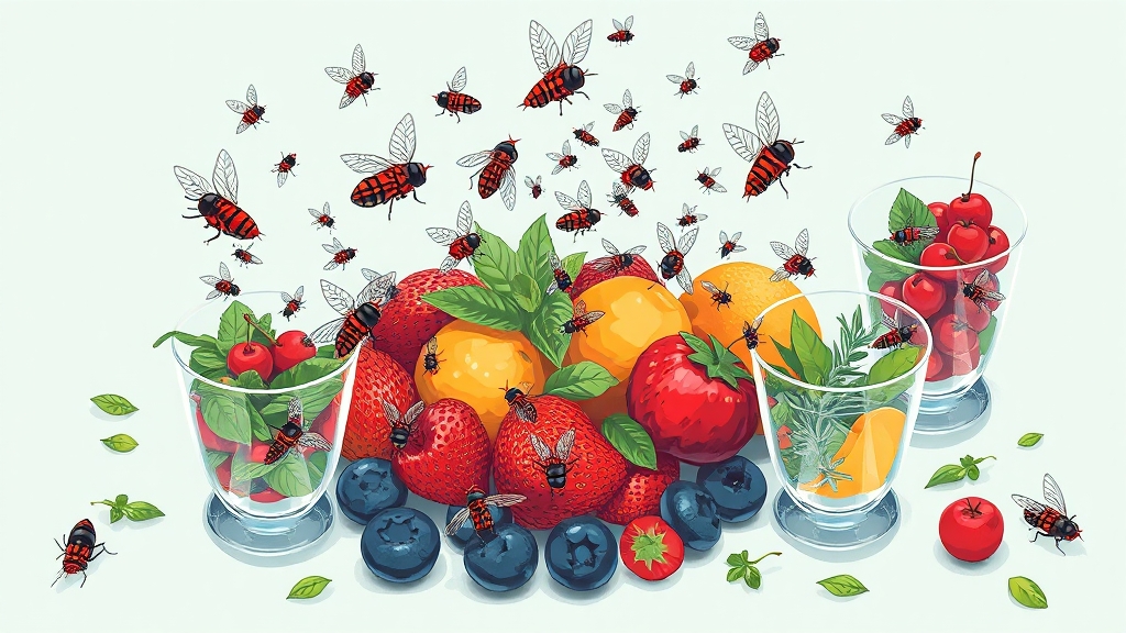 초파리, 완벽 예방 & 퇴치! (illustration 스타일)
