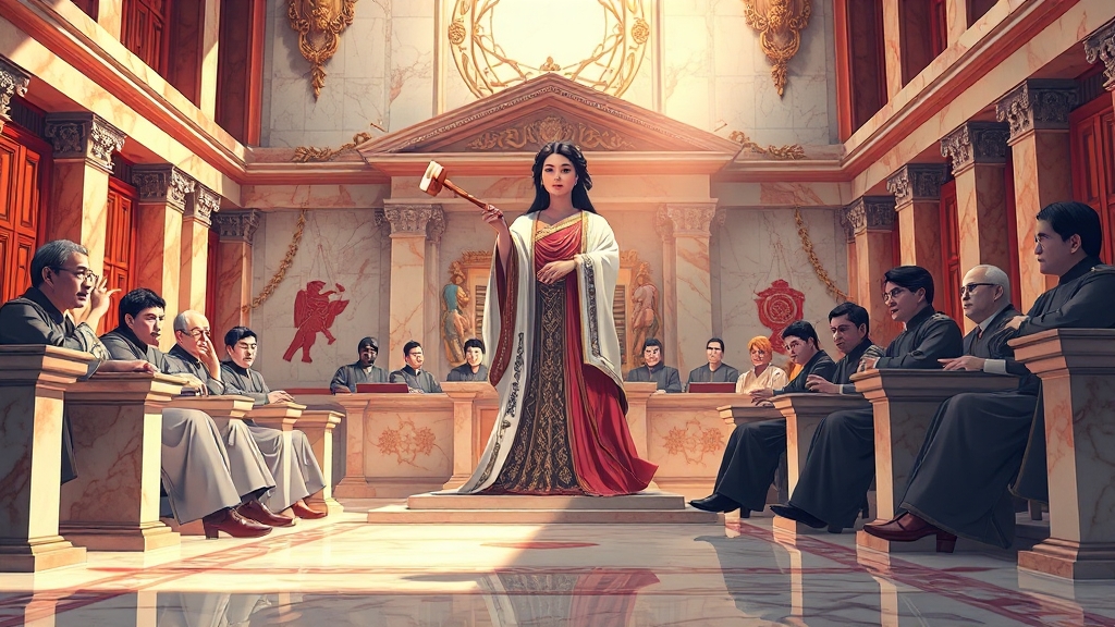 주요 헌법재판소 사건 판결 (illustration 스타일)