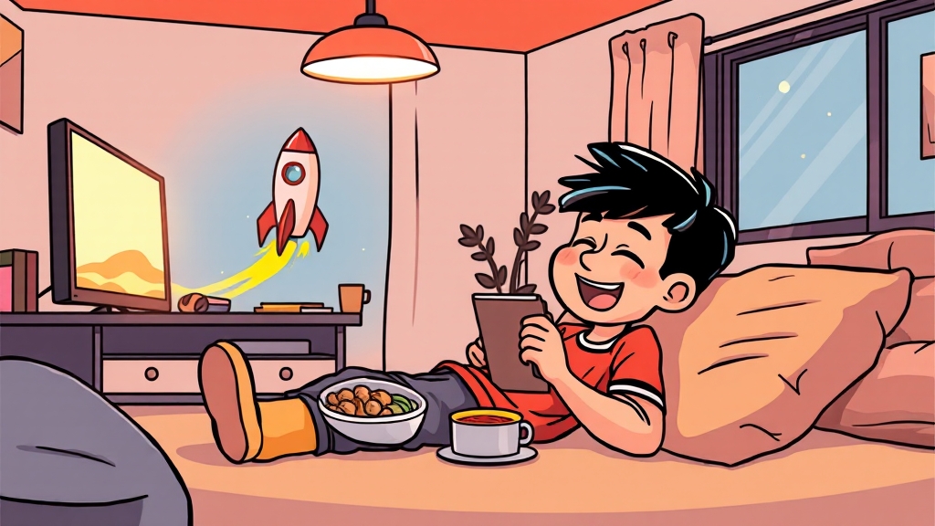 배민-티빙 제휴, 왜 이렇게 핫할까? (cartoon 스타일)