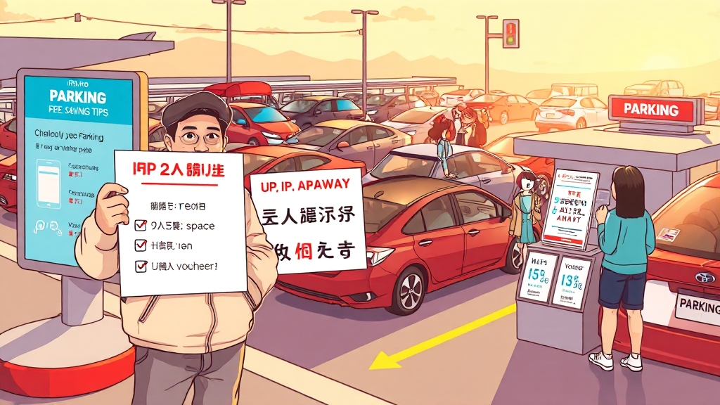 공항, 관광지 주차 정보는? (cartoon 스타일)