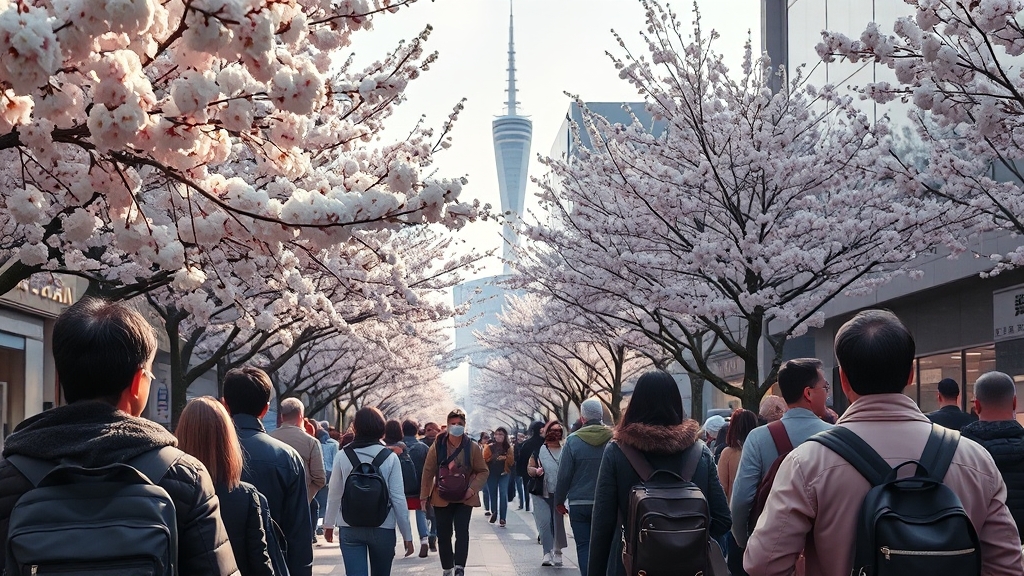 일본 여행 최신 트렌드 (realistic 스타일)