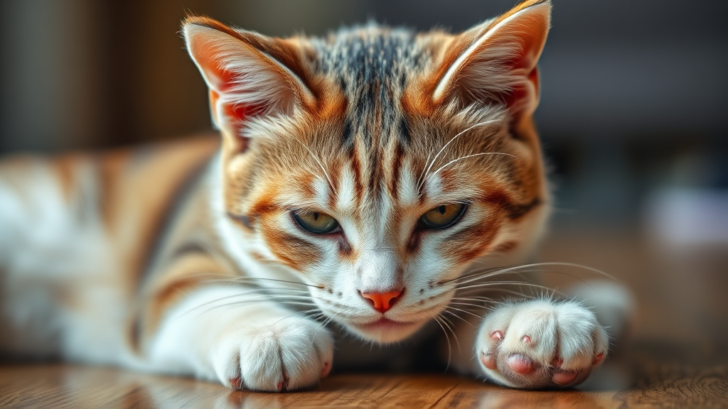 우리 냥이, 알레르기일까요? (realistic 스타일)