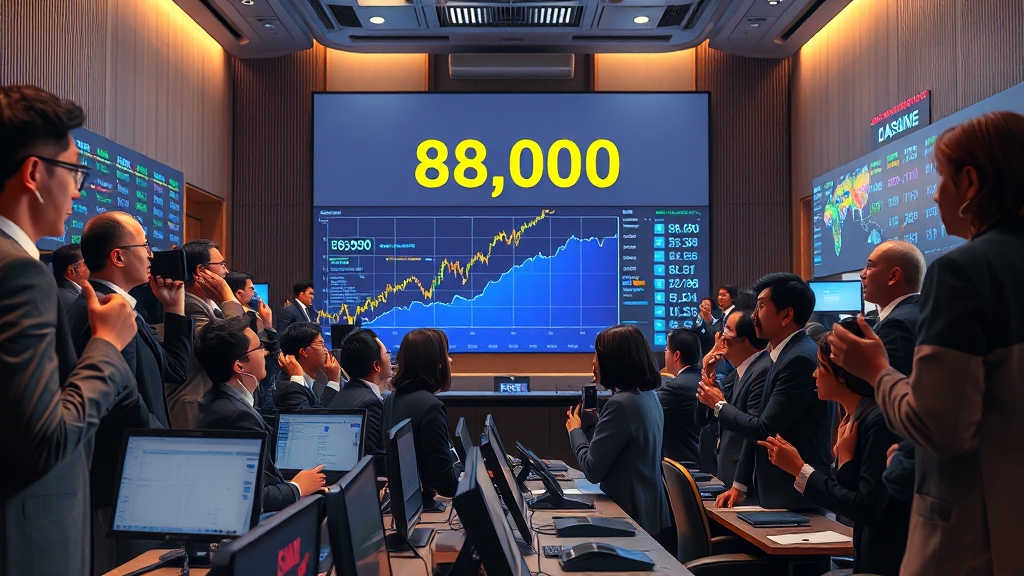 주가 8만원 돌파, 무슨 의미? (realistic 스타일)