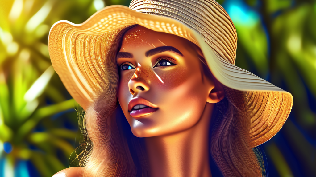 자외선으로부터 피부를 지키는 올바른 방법 (realistic 스타일)