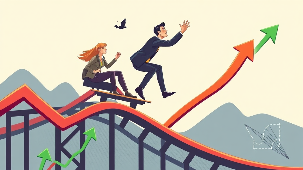 최근 주가 변동성 분석 (illustration 스타일)