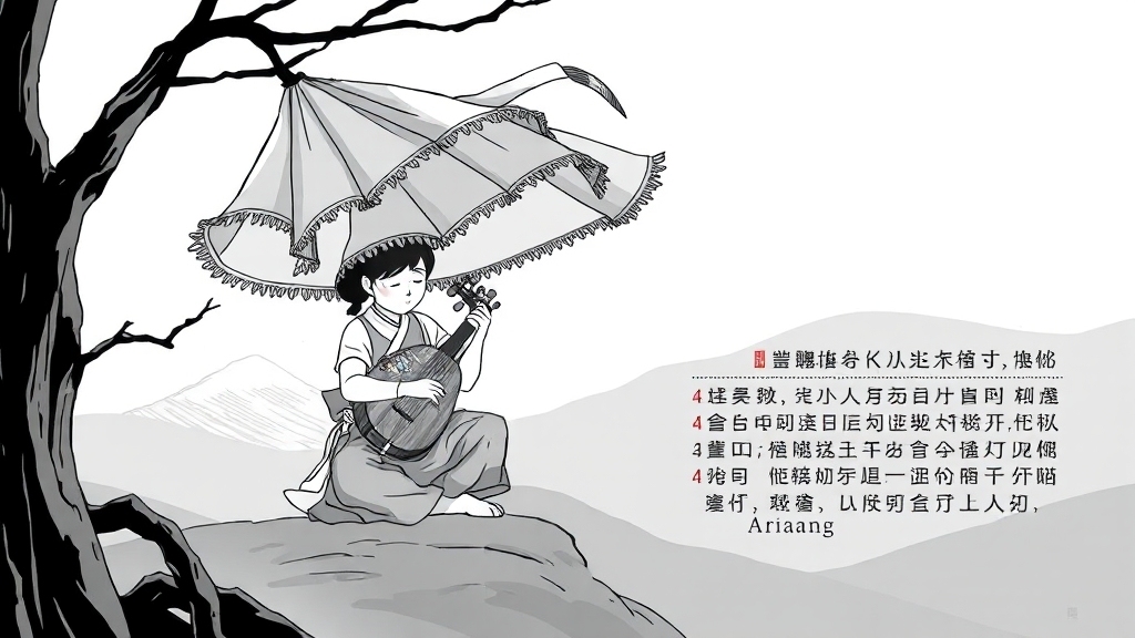 탄금과 아리랑의 음악적 특징 (cartoon 스타일)