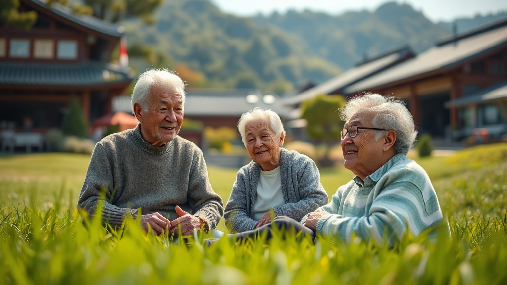 실버타운 종류 및 특징 비교 (realistic 스타일)