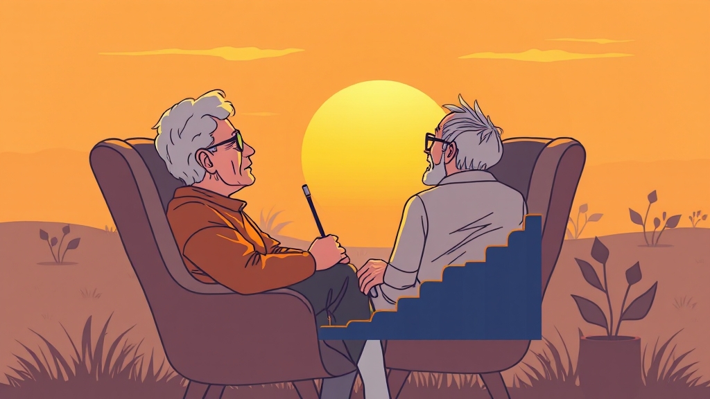 IRP 활용, 노후 준비 전략 (illustration 스타일)