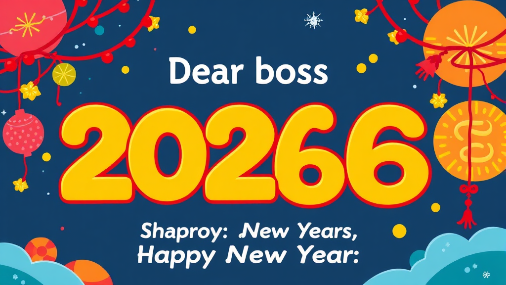 상사/거래처를 위한 새해 인사말 (cartoon 스타일)