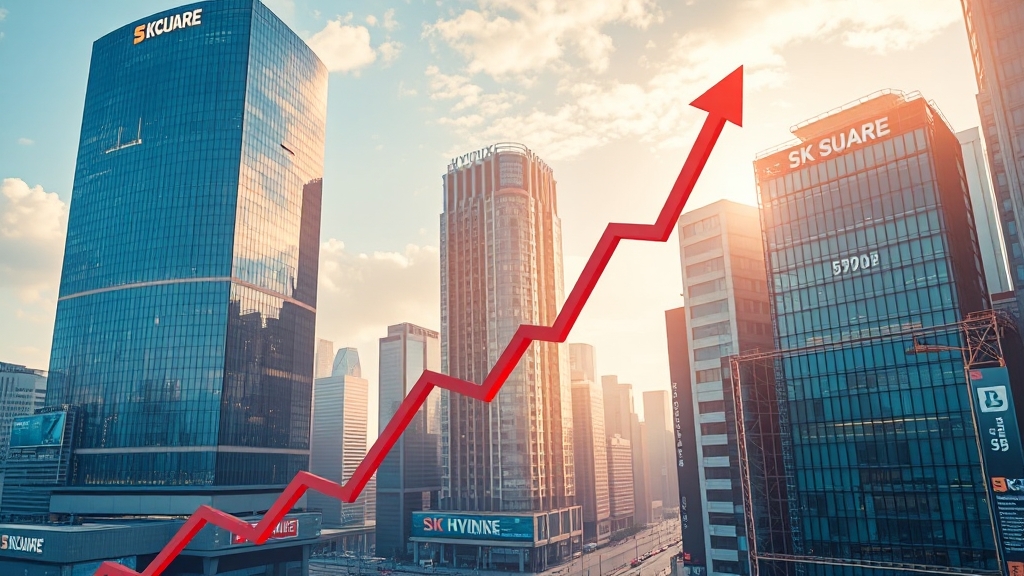 SK스퀘어 목표 주가 전망 (realistic 스타일)