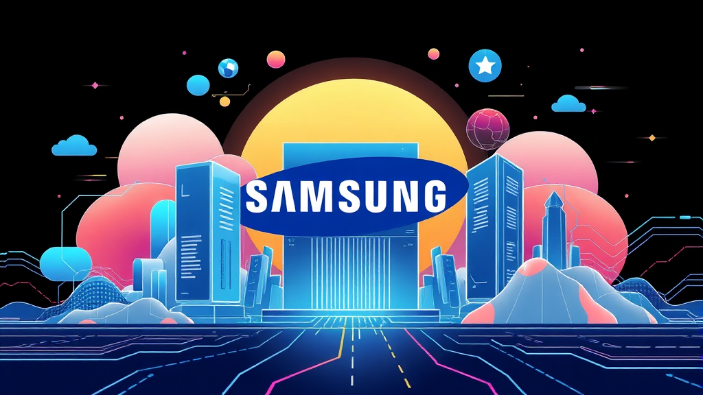 반도체 슈퍼 사이클: 삼성전자 미래 가치 좌우할 변수 (illustration 스타일)