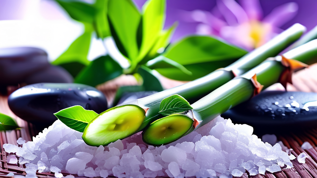 죽염의 핵심 효능 5가지 (realistic 스타일)