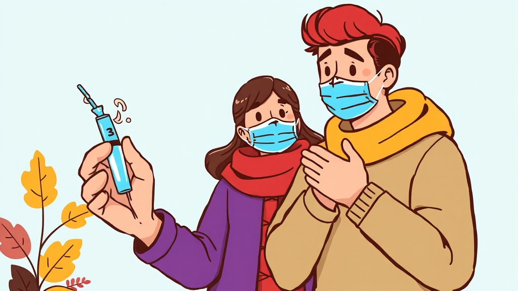 독감 예방 및 관리 방법 (cartoon 스타일)