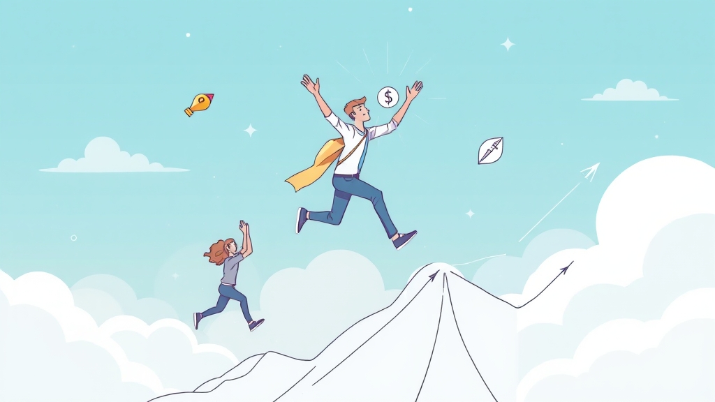 벤처 대출, 성장의 발판 (illustration 스타일)