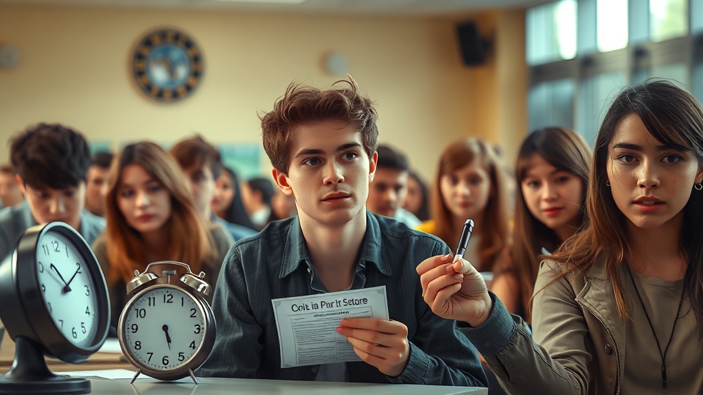 수능 당일, 이것만은 꼭! (realistic 스타일)