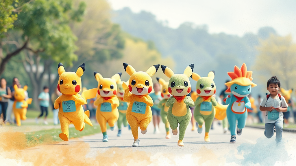 포켓몬 런 서울 FAQ 및 유의사항 (watercolor 스타일)