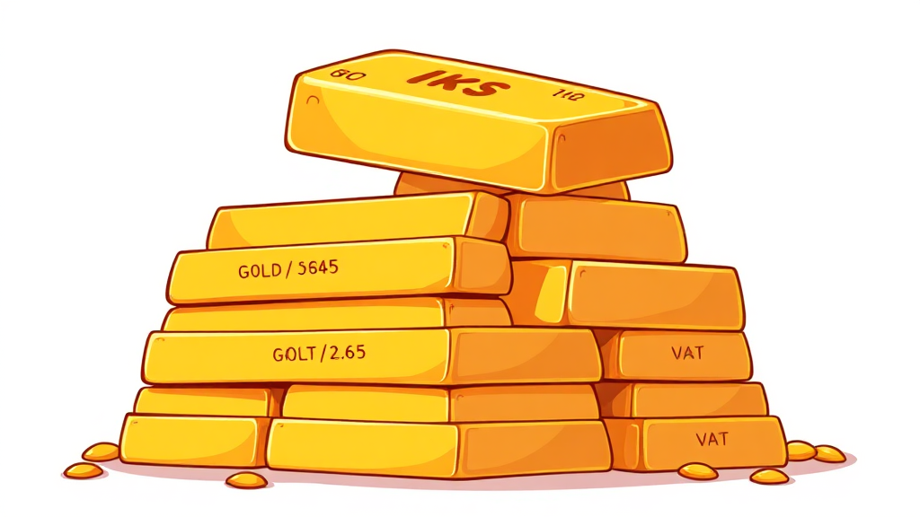 1kg 골드바 가격, 얼마일까? (cartoon 스타일)