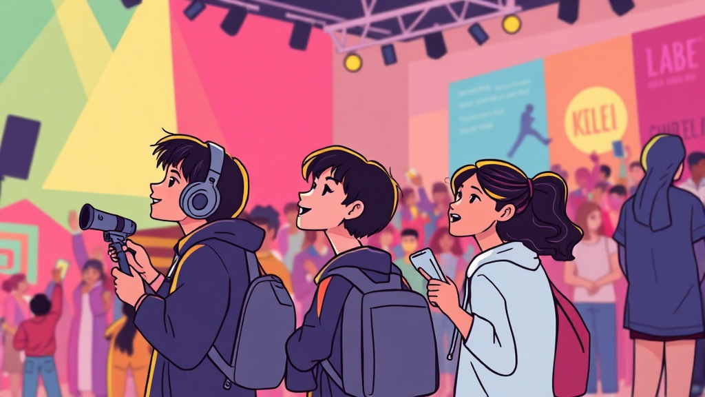 청년문화예술패스: 문화 향유 기회를 넓히는 지원 (illustration 스타일)